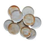 Flat plates in sandstone from the vintage 70s marsh