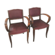 Pair of bridges art deco armchairs