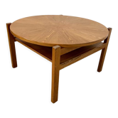 Ancienne table basse bois design années 60 Italy vintage