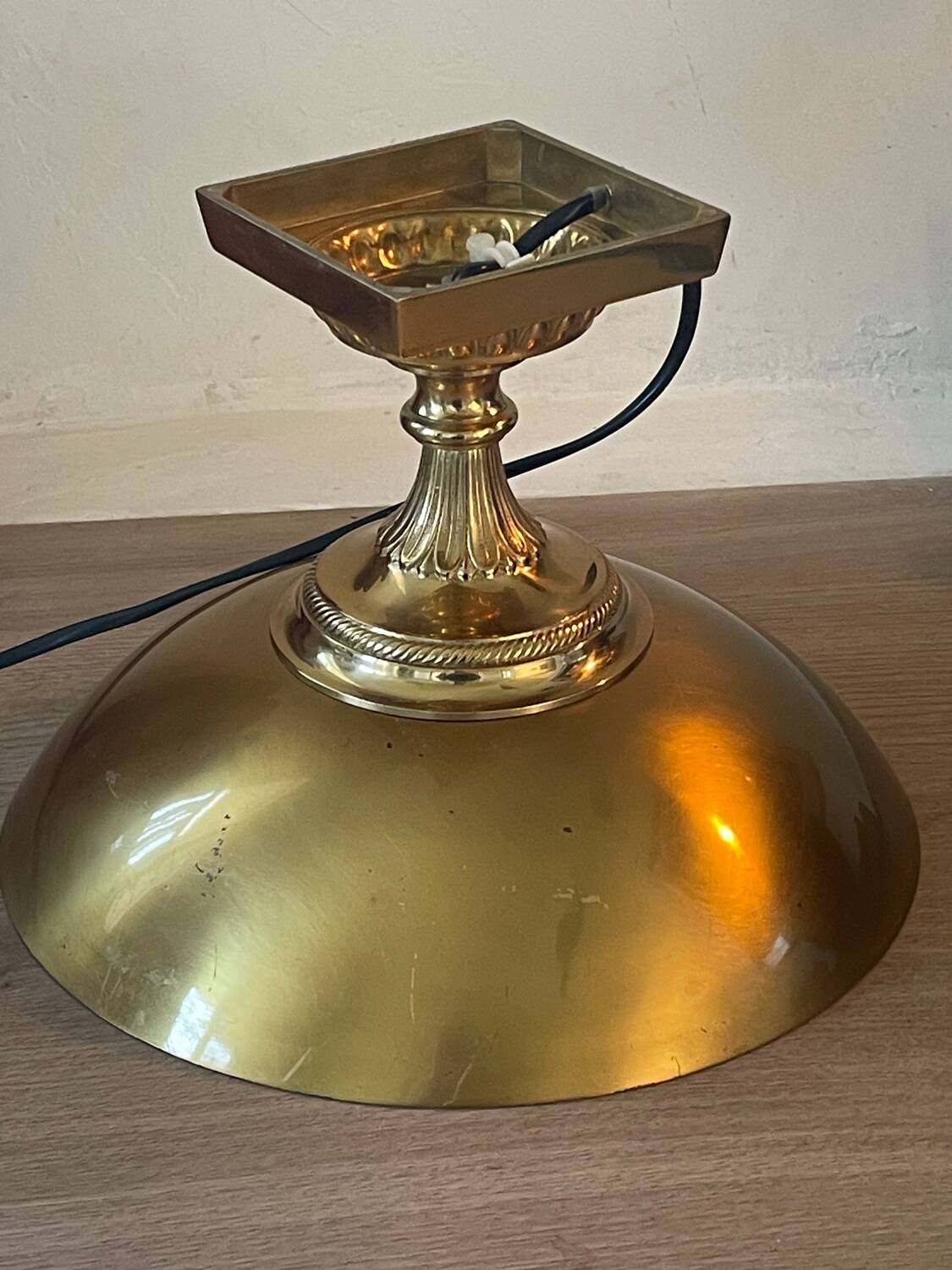 Relux Milano brass lamp with dimmer
