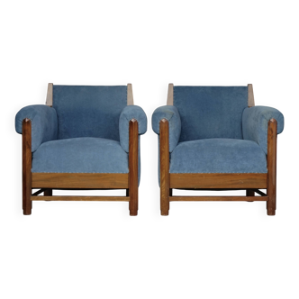 Paire de fauteuils Art Déco hollandais, années 1930