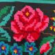 Vintage Moldovan square kilim 130x135 cm kelim wool rug medium 2549
