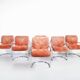 Set of 6 armchairs by Guido Faleschini, 1970s, Mariani Italia, publisher