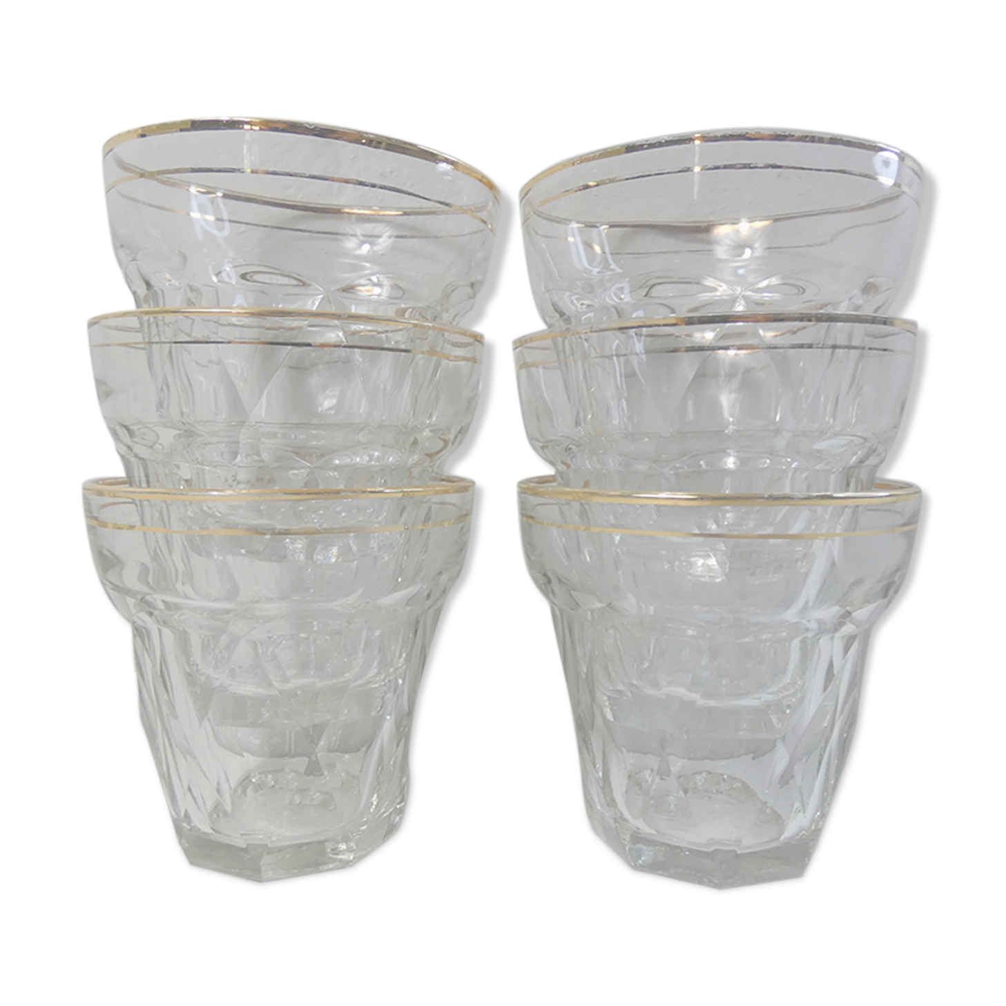 6 bistro glasses