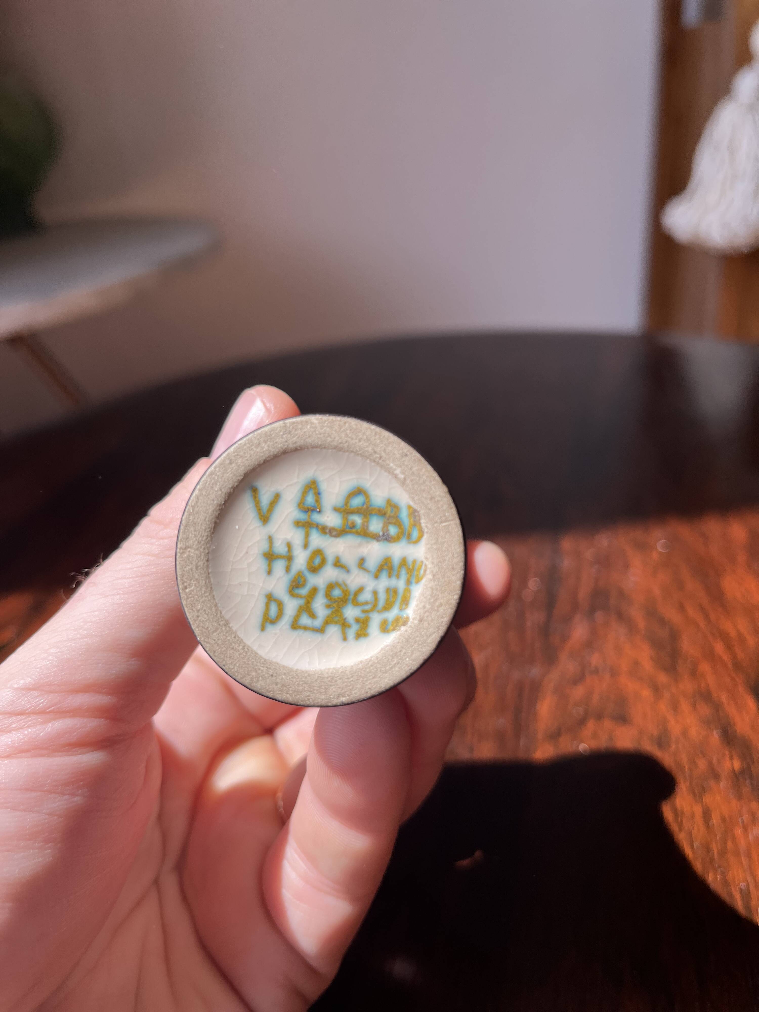 Gouda Pottery Candlestick, Holland