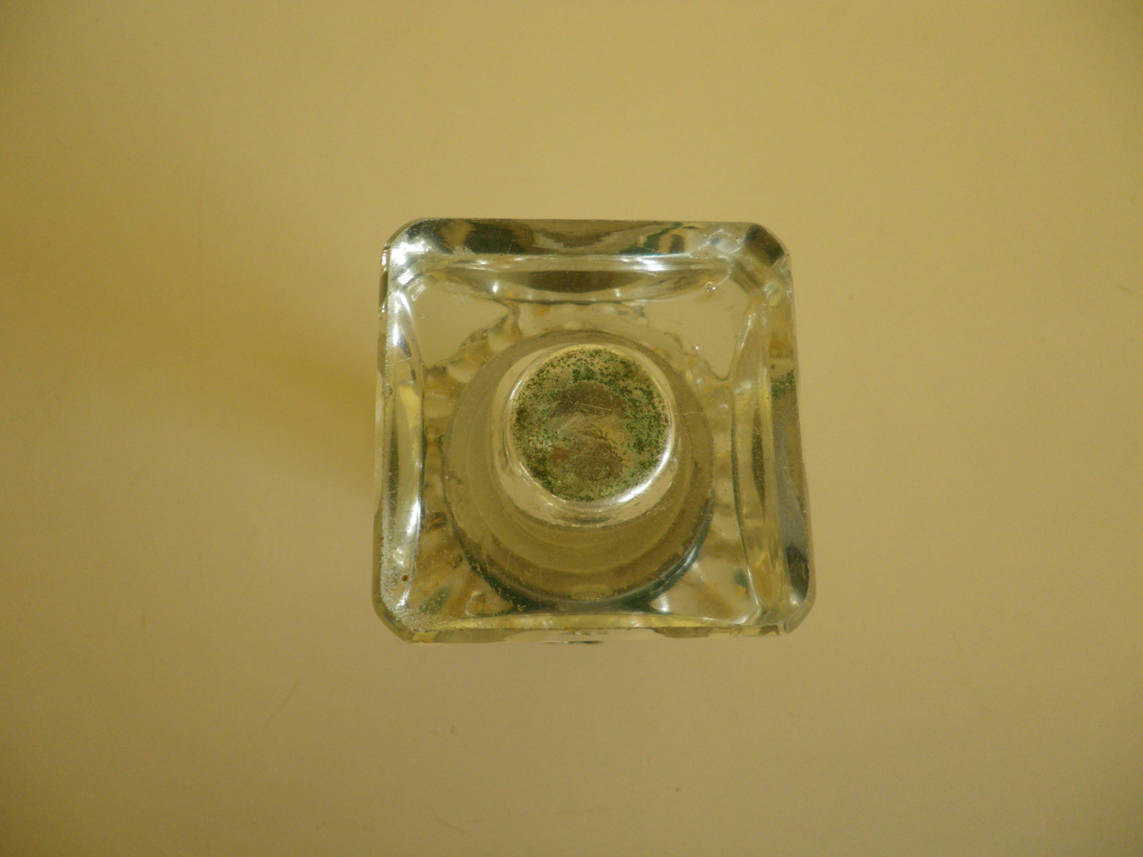 Antique Desk Candlestick from Vallérystal Crystal Factory, 1890s