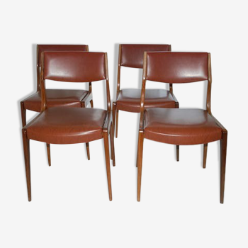 4 chairs scandinavian of the 1960