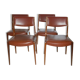 Suite de 4 chaises scandinaves des années 60