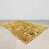 Vintage design carpet rug '70's tiger'