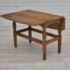 1970s, Danish design by Henning Kjærnulf for EG Kvalitetsmøbel, foldable sofa table, oak.