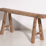 Antique solid wood bench (c.1870) #30