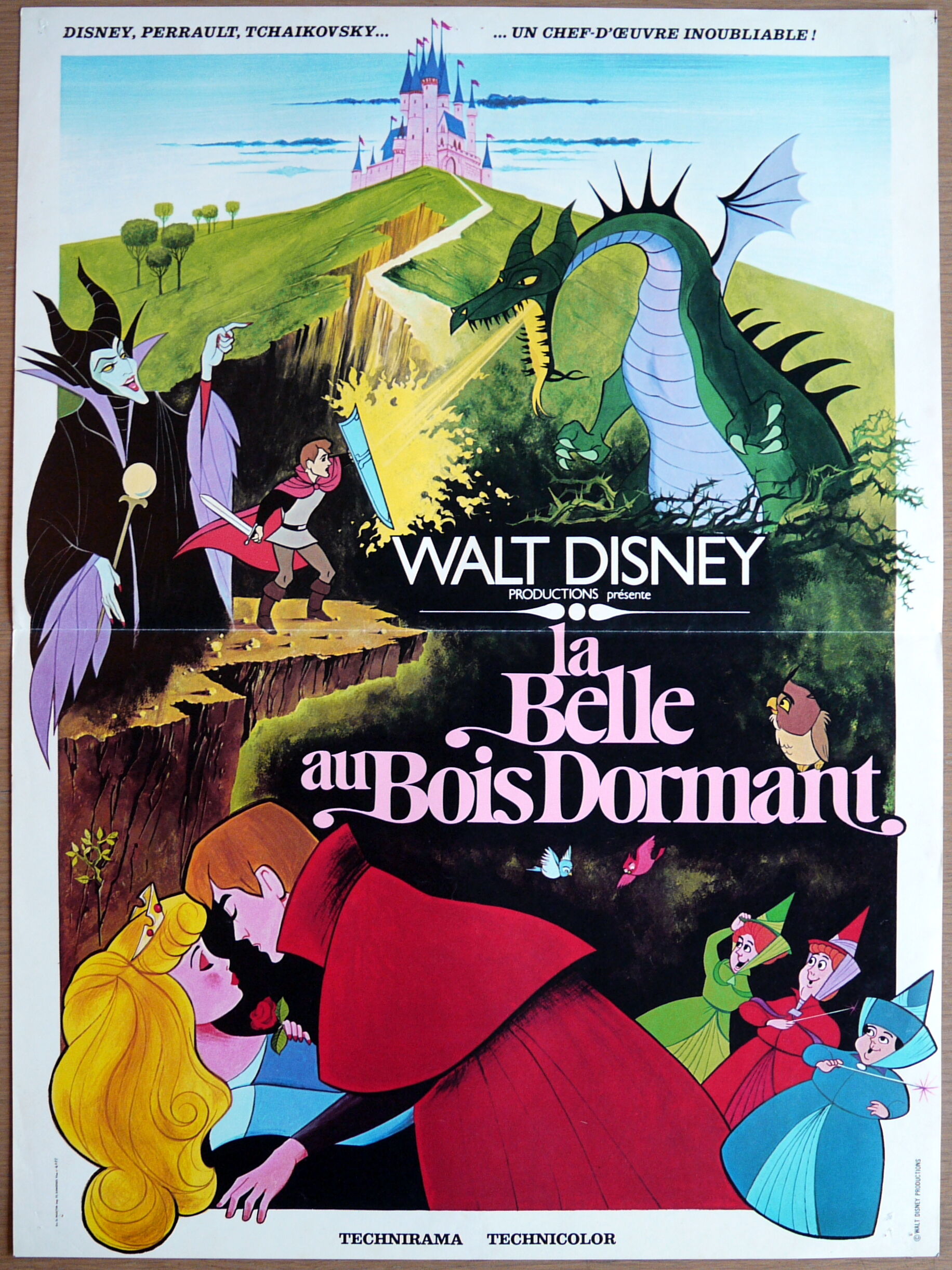 Original movie poster "The Sleeping Beauty" Walt Disney