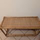 Vintage low bench / sideboard in bamboo and wicker – Boho-Chic style / M