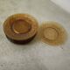 Twelve amber sunflower plates Vereco