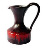 Enameled ceramic pitcher
