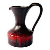 Enameled ceramic pitcher