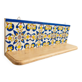 Hand-painted wall shelf