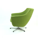 Fauteuil vert du milieu du siècle par Up Zavody, Tchécoslovaquie 1979