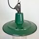 Green Enamel and Cast Iron Industrial Pendant Light, 1960s