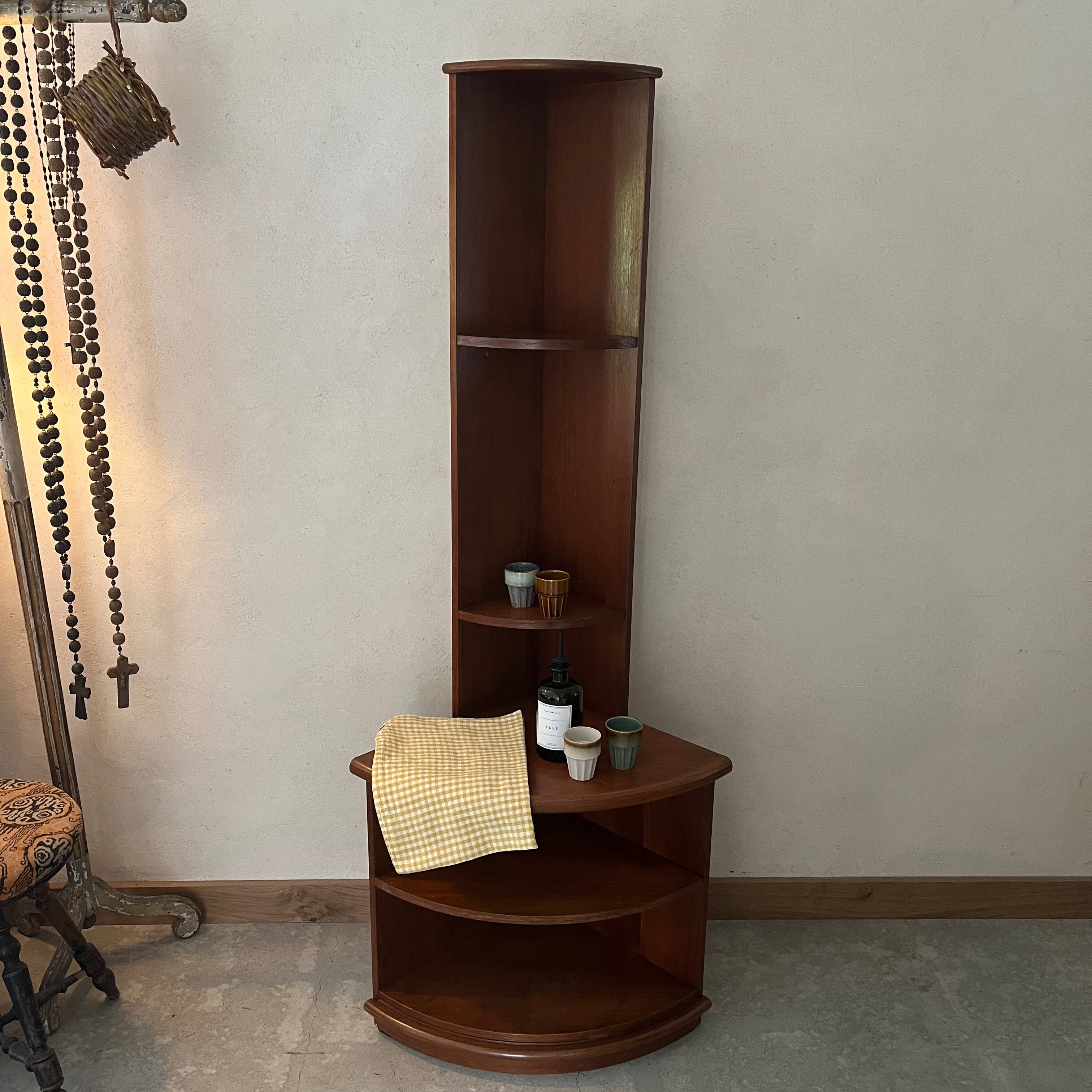 Vintage wooden corner cabinet