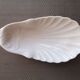 Empty pocket / white glazed ceramic soap holder - Early 20th century