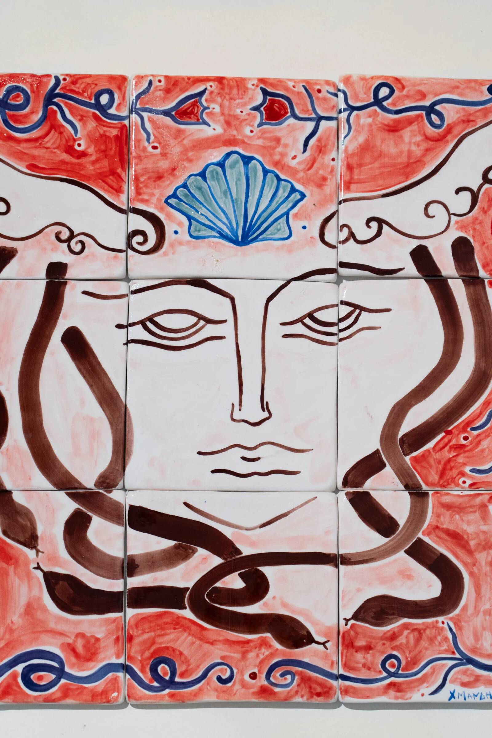Medusa - Mosaic painting 40cm x 40cm