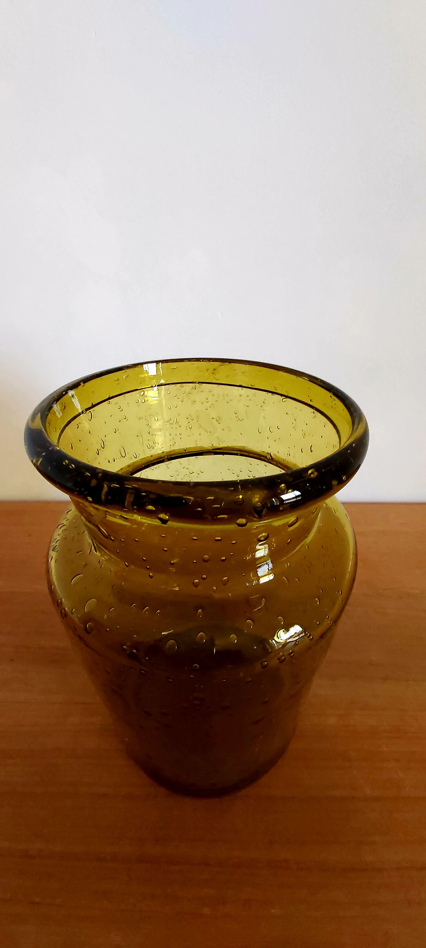 Vintage Biot glass vase