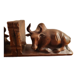 Pair of wooden bookends