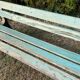 Antique garden bench