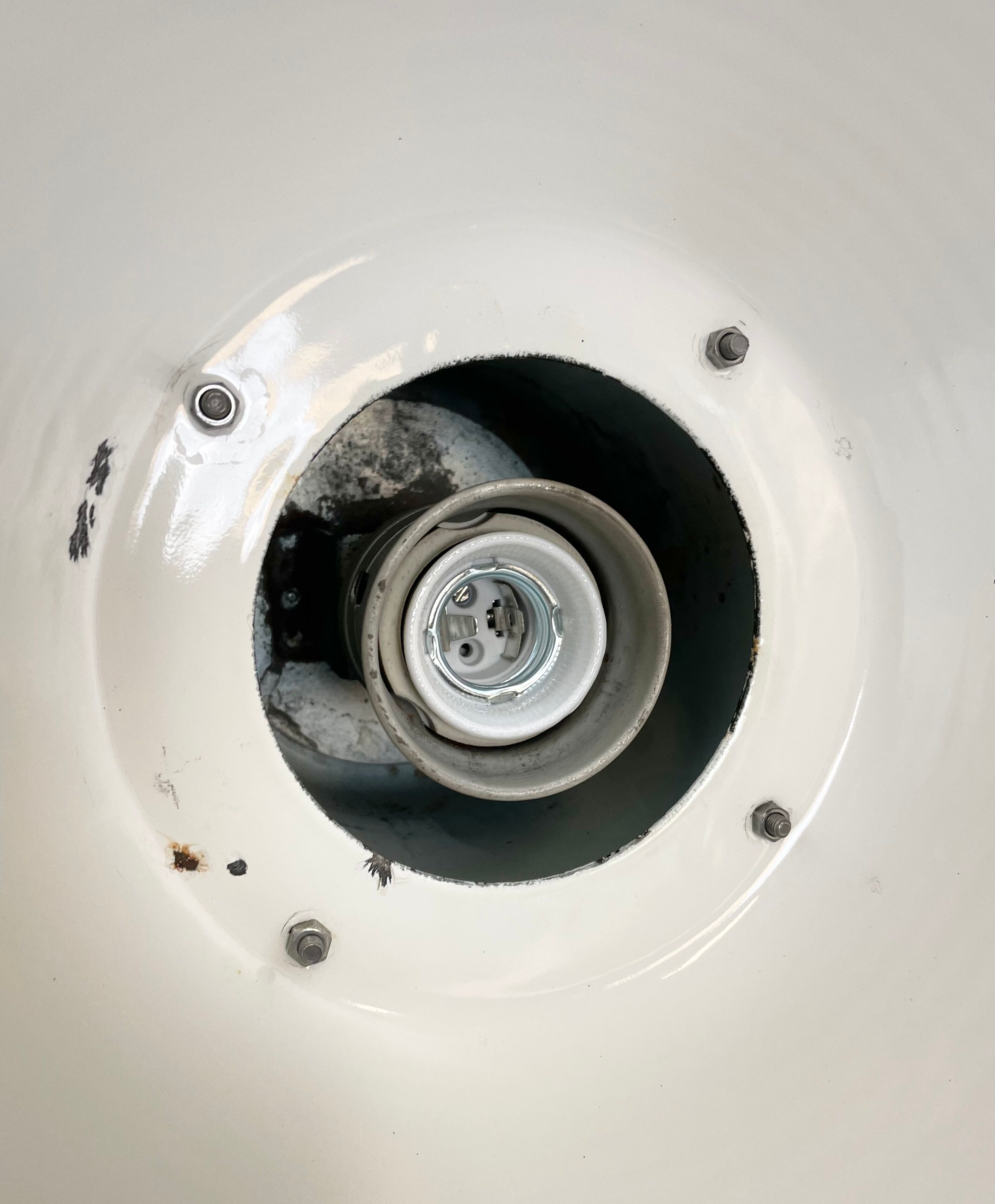 Large Industrial Enamel Factory Pendant Lamp from Elektrosvit, 1960s