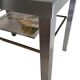 Pair of Brushed Steel Side Tables, Smoked Glass by Guy Lefèvre