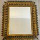 Rectangular sun mirror in wrought iron italian manufacture 50's