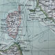 Original map of Italy 1905 - 37.5x48cm