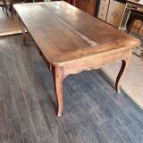 Table de ferme XIX 19ème avec 2 tiroirs 208 long 100 large 75 haut