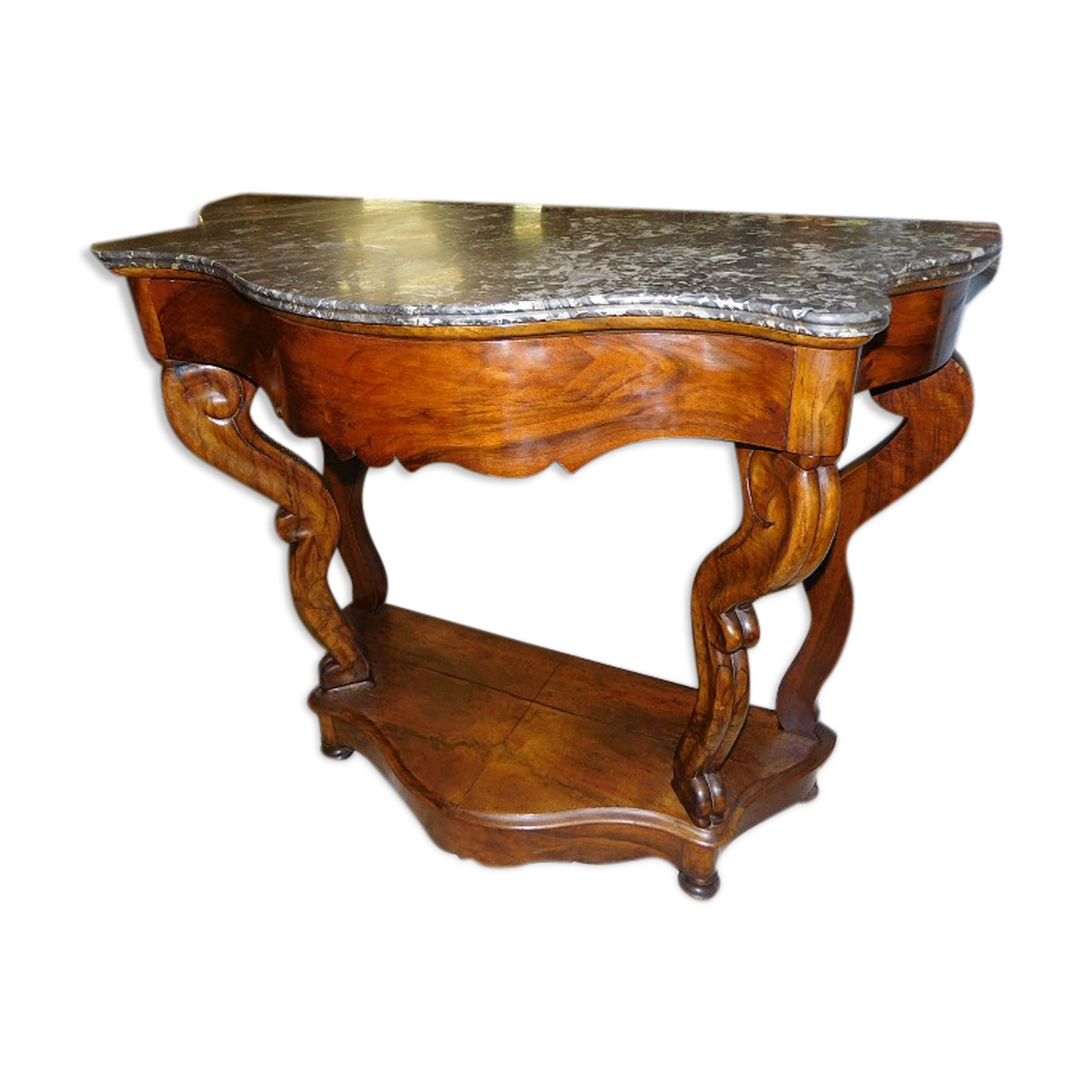 Console in mahogany of the 19th