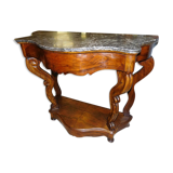 Console in mahogany of the 19th