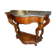 Console en acajou plateau marbre du XlXème siècle