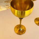 Pair of vintage brass tumblers