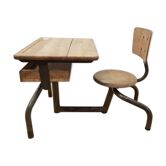 Bureau enfant évolutif par Jacques Hitier pour Mobilor 1950