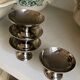 4 stainless steel ice cream bowls