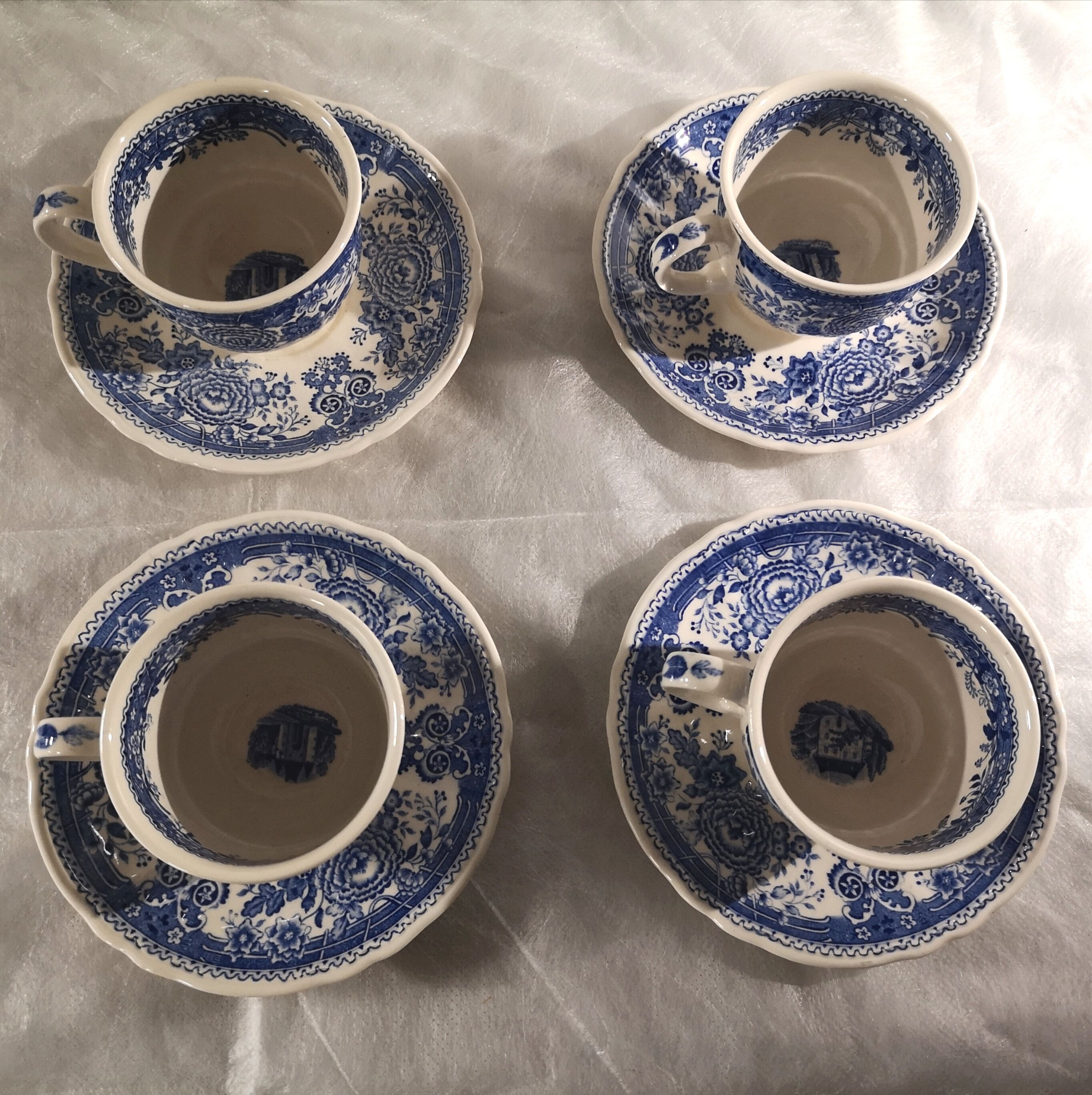 Burgenland Villeroy and Boch cups and sub-cups
