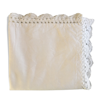 Square pillowcase lace 1900