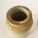 Stoneware grease pot, wooden cap