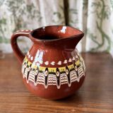 Beautiful pitcher / jug in mixed earth / Troyes region. 50/60's