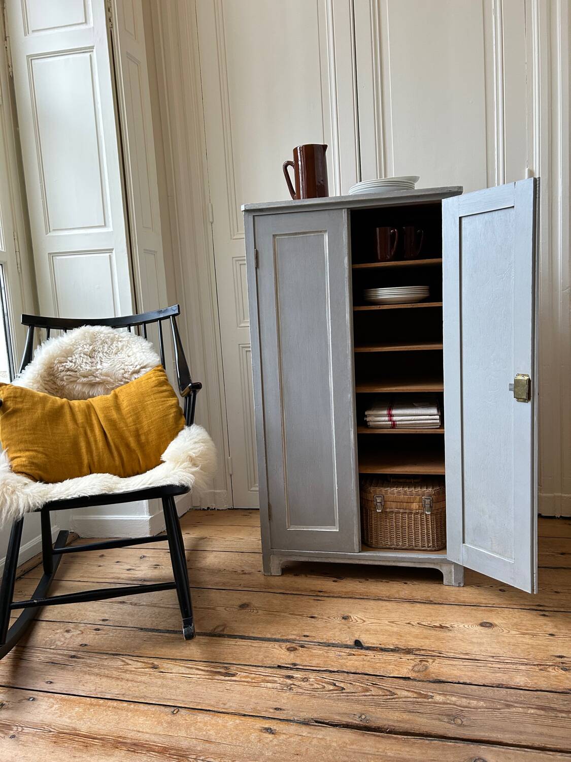 2-door patinated sideboard