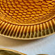 Fish service 8 plates and ceramic soup slurry Sarreguemines vintage 60