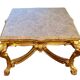 Table de milieu en bois doré table basse Louis XVI