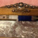 Art Deco sideboard with solid wood mirror and marble top