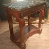 Restoration period console in mahogany