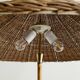 Finnish Mid Century Rattan Floor Lamp by Paavo Tynell for Itsu, 1940s
